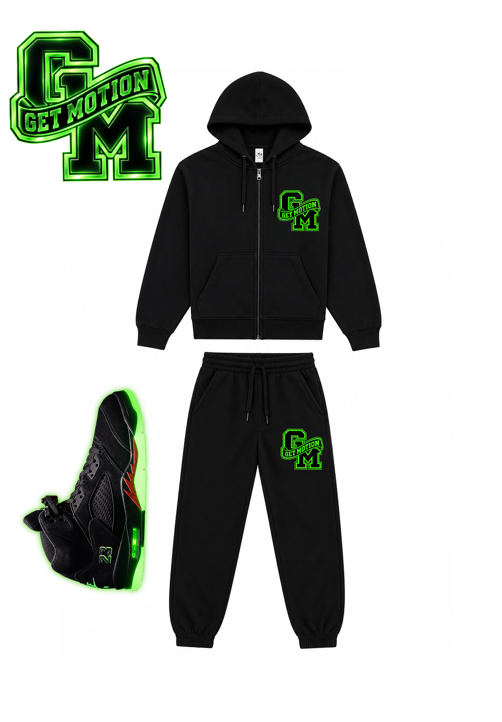 GLOW IN THE DARK HALLOWEEN 5s set